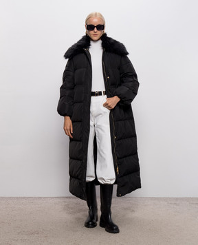 Twinset Черный пуховик 262TP2361