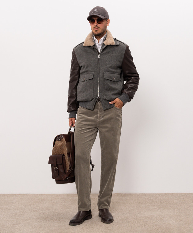 Brunello Cucinelli Серый кардиган M2200106 изображение 2