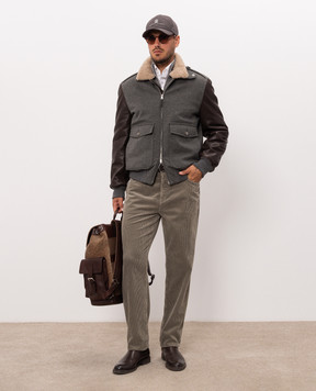 Brunello Cucinelli Сірий кардиган M2200106