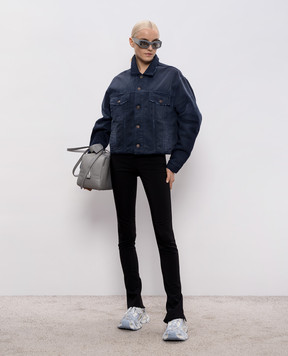 Balenciaga Синяя джинсовая куртка с эффектом потертости 856422TTW64