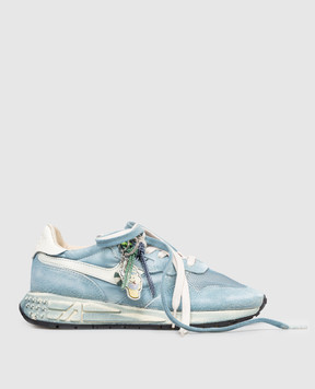 AUTRY Голубые комбинированные кроссовки REELWIND Super Vintage A1UNWVLWYS03