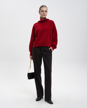 Loulou de Saison Красный свитер LUKE из шерсти мериноса и кашемира LUKE
