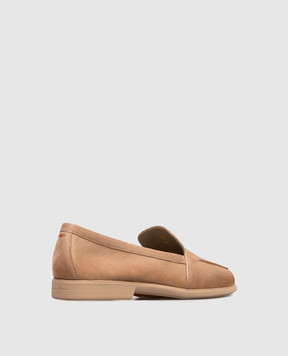 Santoni Бежеві замшеві лофери WULB72051GC2SAEA