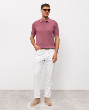 Cashmere&Whiskey Рожеве поло з бавовни M54268052