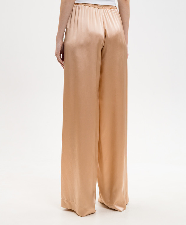 Ermanno Scervino Бежеві штани із шовку D482P756NXE зображення 4