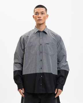 Vetements Чорна сорочка в клітинку ME76SH034BB