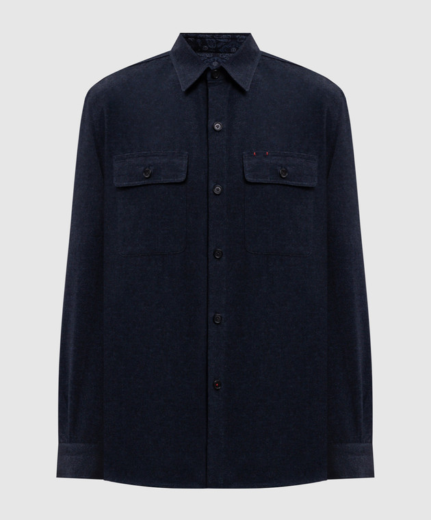 ISAIA Синяя рубашка OSH009C1247