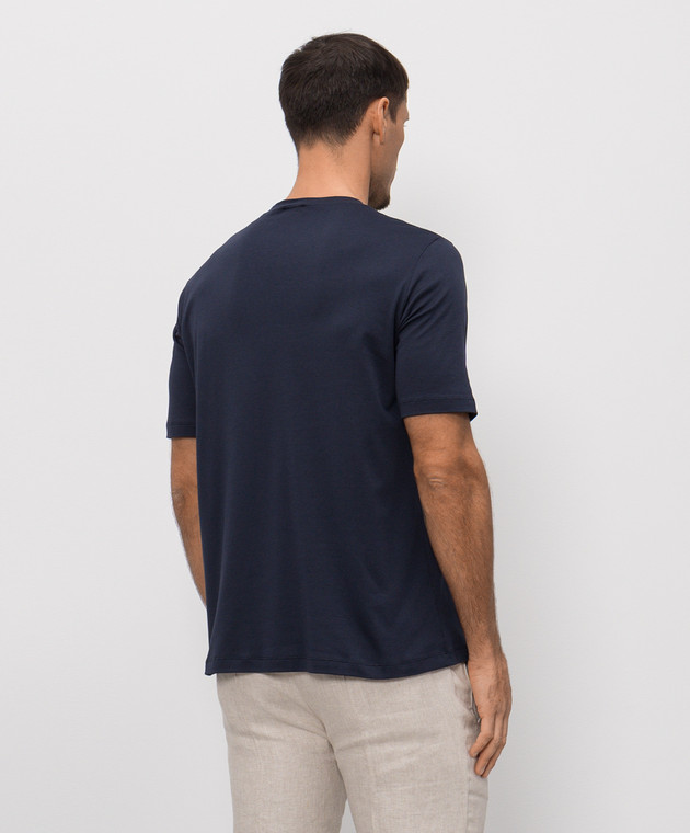 Doriani Cashmere Синя футболка 863J59 зображення 4