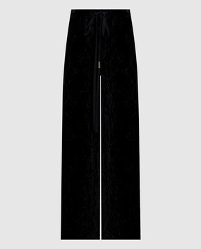 Ann Demeulemeester Черные бархатные брюки Nevi Lounge B0014272FA753