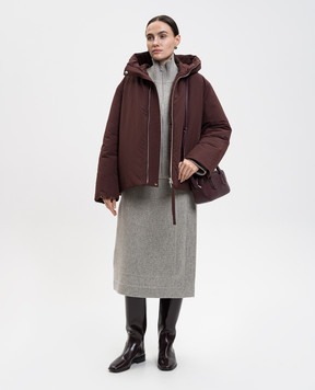Jil Sander Сіра спідниця з вовною на запах J02MA0310J14804