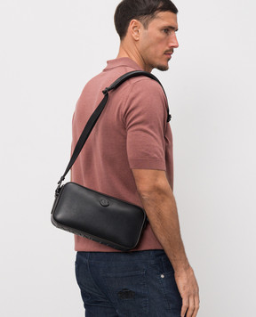 Moncler Чорна шкіряна сумка Carlo L109A5L00004M7869