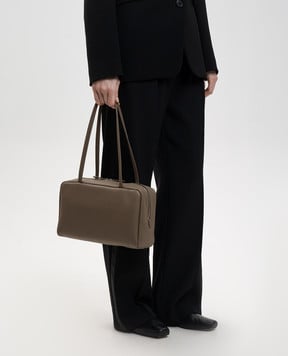 The Row Коричнева шкіряна сумка-тоут Astra W1725L129