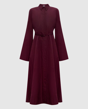 Gabriela Hearst Бордова сукня-сорочка Carmina 2264138T119