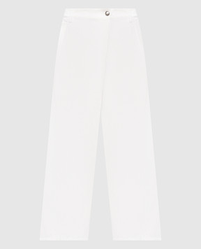 Brunello Cucinelli Белые джинсы с цепочкой мониль ML120P9208