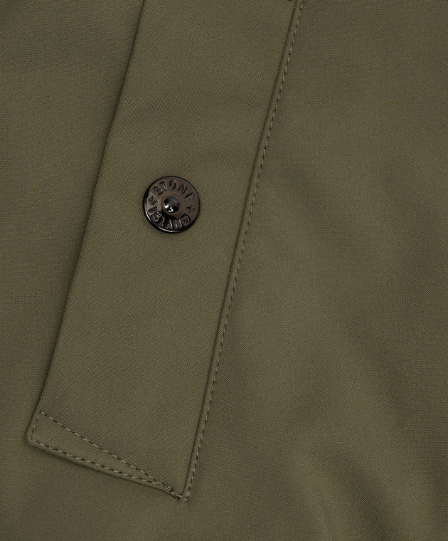 Stone Island Дитяча зелена куртка з патчем L2S16Q100001S0B2268 зображення 3