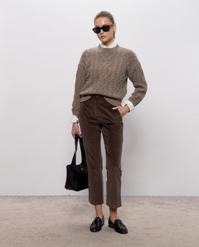 Max Mara Weekend Коричневые вельветовые брюки MARRUCA WKDMARRUCA