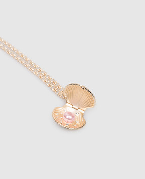 Oceanus Золотая цепочка Tivela с подвеской в виде раковины TIVELA
