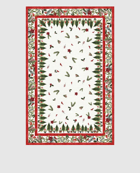 TESSITURA TOSCANA TELERIE Біла скатертина JOLLY ELF NT240116020067