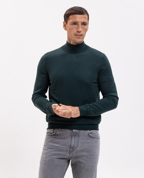 ISAIA Зеленый гольф из шерсти MG8015YP005