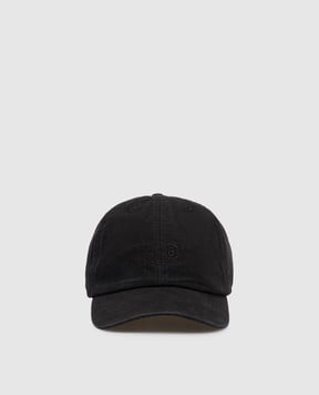 Maison Margiela MM6 Чорна кепка з логотипом SH0TC0008M35346