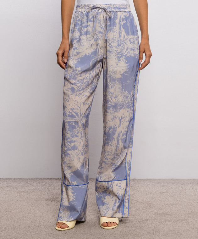 Off-White Брюки в стиле пижамы City Nature 2FH00558B изображение 3