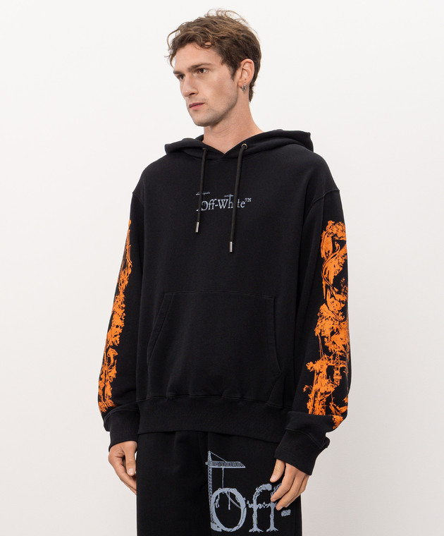 Off-White Черные худи City Nature 44MBB12NF26F007 изображение 3