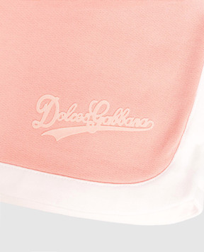 Dolce&Gabbana Детские розовые шорты с логотипом L5JQ0NG7PWH812+
