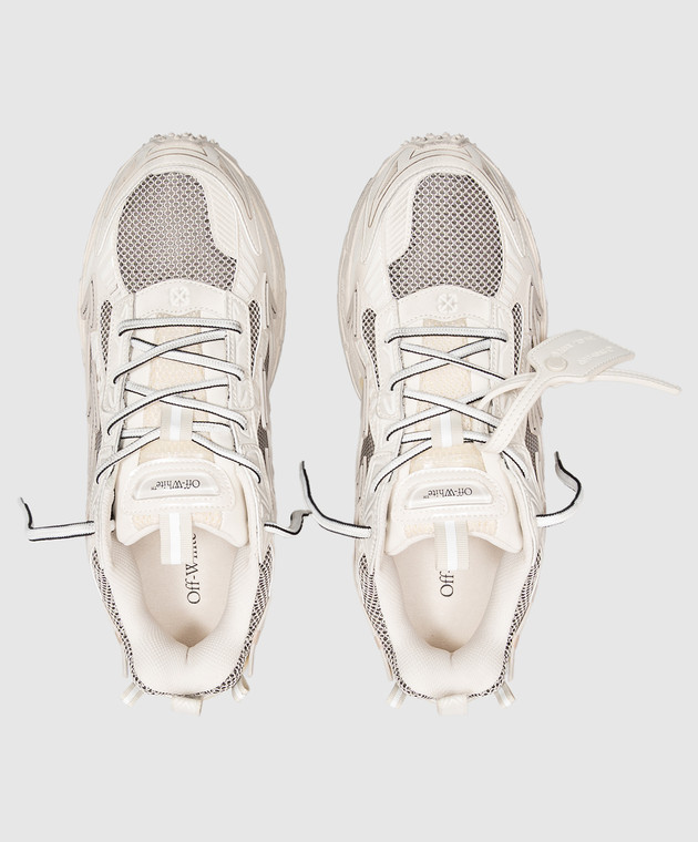 Off-White Бежевые кроссовки Be Right Back Wonder Out с фактурным логотипом OF05753267 изображение 4
