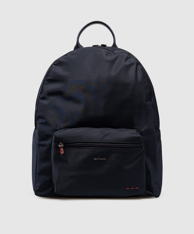 Kiton Синий рюкзак с металлическим логотипом UBA0160N01270