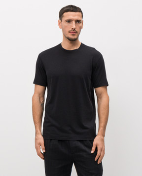 Tom Ford Чорна футболка з монограмою JCS004JMT012