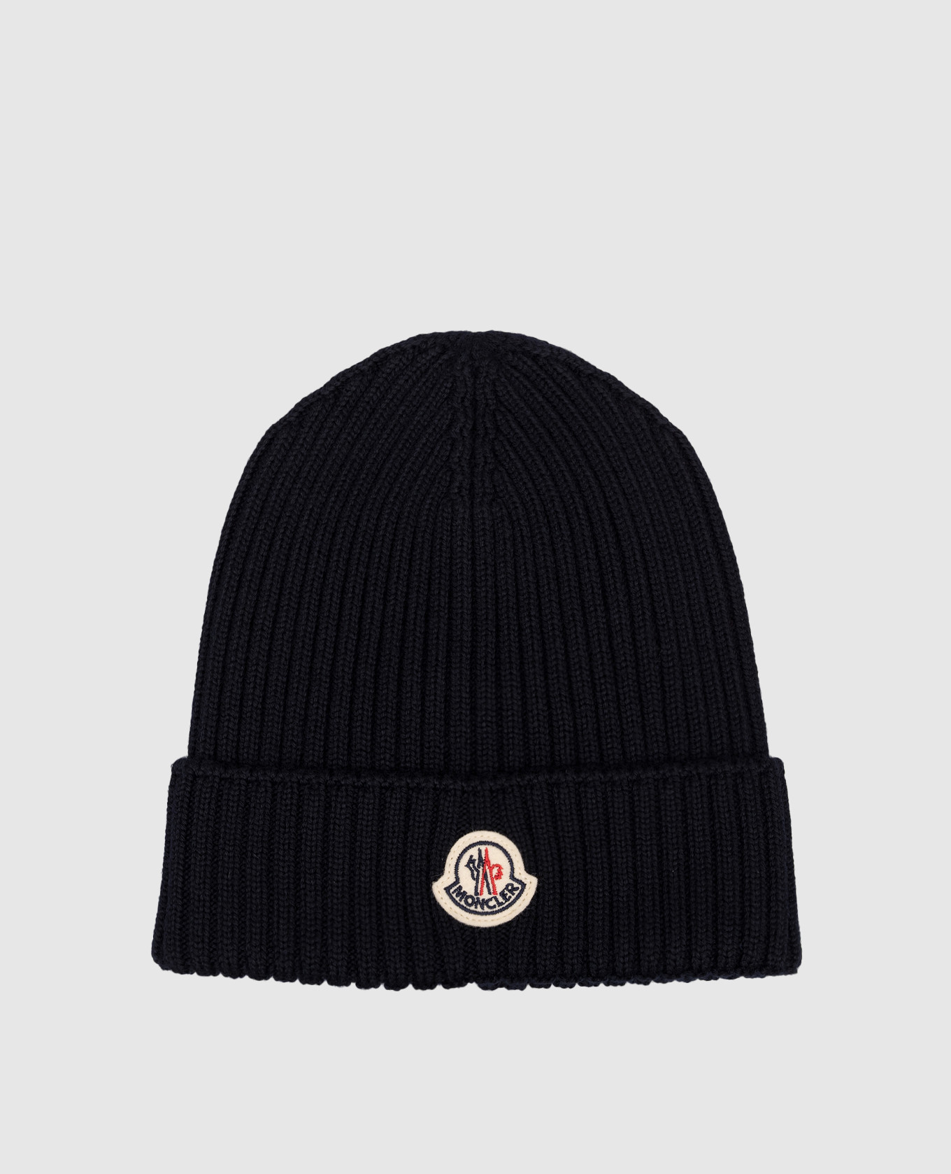 

Детская синяя шапка из шерсти с логотипом, Синий, Шапки