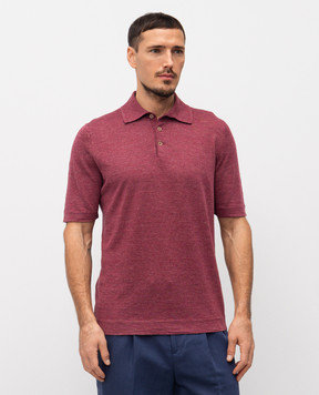 Brunello Cucinelli Бордовое поло M2L00315