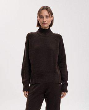 Allude Коричневий светр з вовни та кашеміру 26517104
