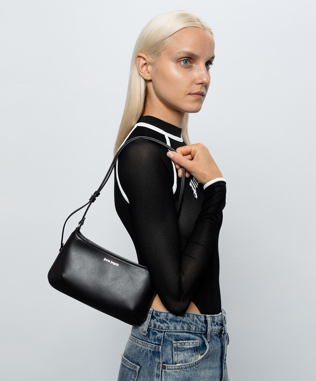 Palm Angels Черная кожаная сумка Giorgina PAWNN001LT001 изображение 2