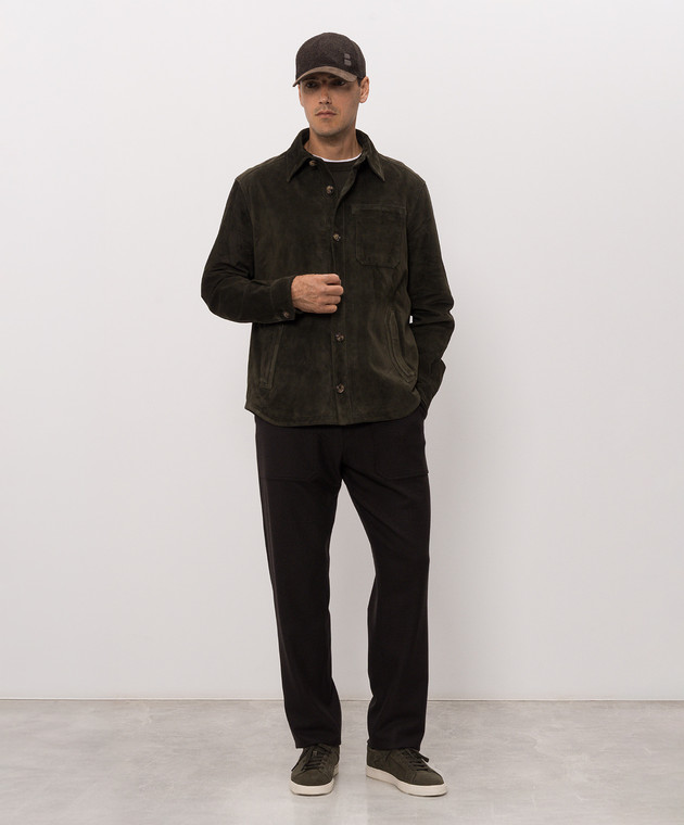 Brett Johnson Зелений джемпер з вовни FW26K22LPWIVNO зображення 2
