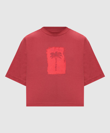 Красная футболка Brashed Palm