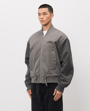 Axel Arigato Сірий бомбер Archer з вишивкою логотипа A3764002