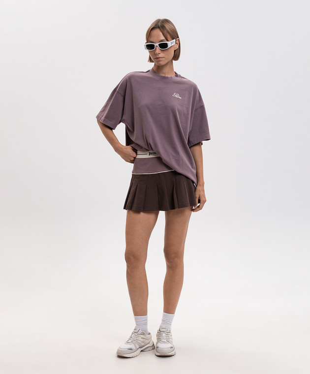 Palm Angels Фиолетовая футболка Palm Sway PAWAA005JR001 изображение 2