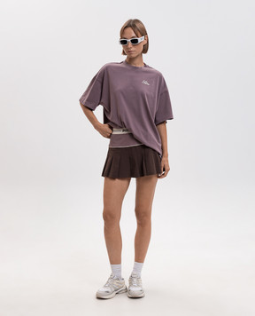Palm Angels Фіолетова футболка Palm Sway PAWAA005JR001