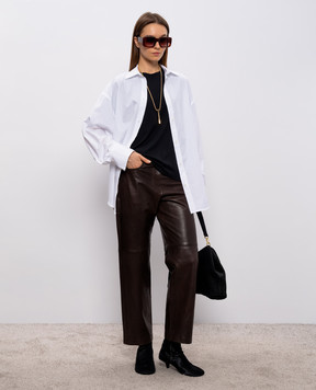 Toteme Белая рубашка в полоску 261WRT0621FB0586