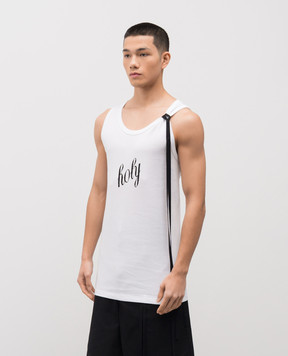Ann Demeulemeester Белая майка Seva B0012393FA045
