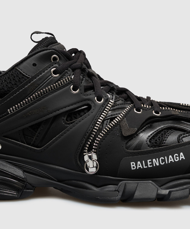 Balenciaga Черные кроссовки Track Zip 542023WTKZM изображение 5