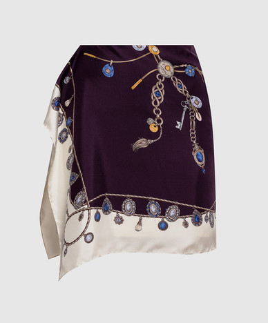Юбка цвета айвори в принт Stolen Jewels