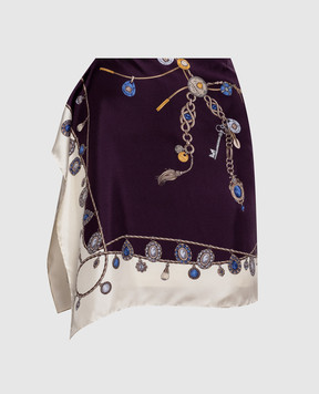 Versace Спідниця кольору айворі в принт Stolen Jewels 10258201A18636