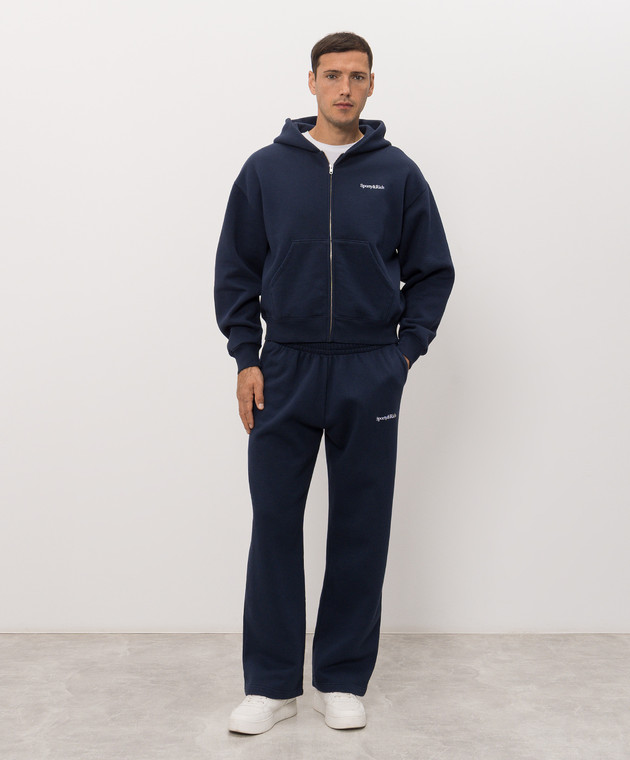 Sporty & Rich Синій утеплений спортивний костюм ST10284300BLPA0888106m зображення 3