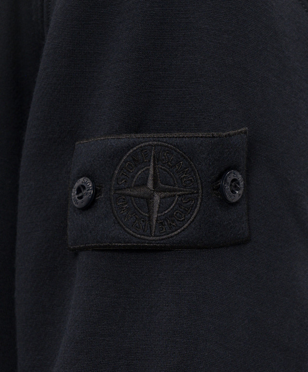 Stone Island Синий утепленный свитшот с шерстью L2S156100013S0F15 изображение 5