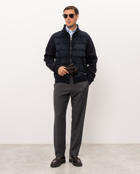 Canali Серые брюки из шерсти CJ06157U91659