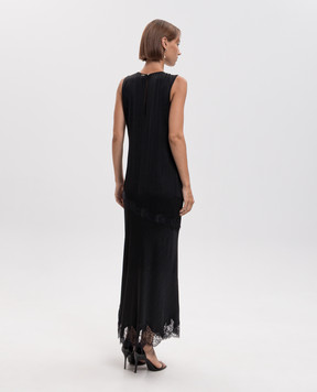 Twinset Чорна сукня з мереживом 262TP2120