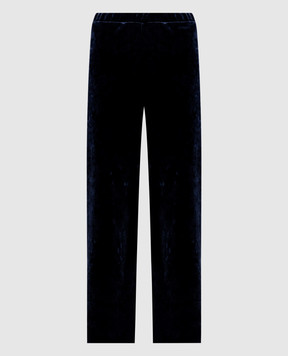 Vetements Синие велюровые спортивные штаны WE76PA416N
