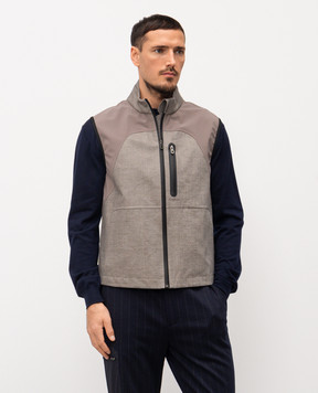 Sease Серый жилет из шерсти JV031TN147